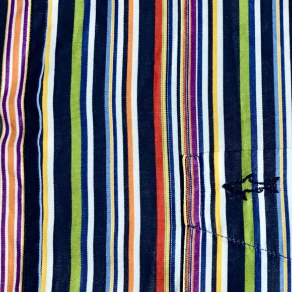 Paul & Shark colourful striped  cotton shirt Sz 42 made in Italy 🇮🇹 - Picture 5 of 8